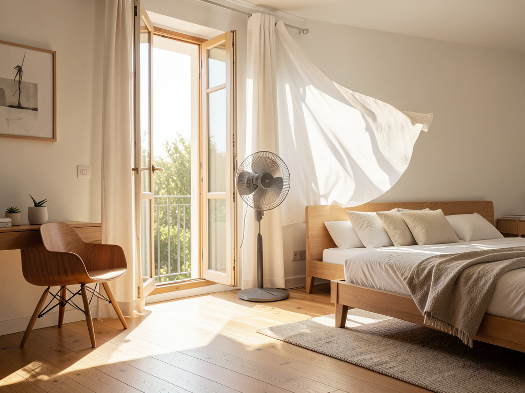 wie kann ich mein zimmer mit einem ventilator kühlen?