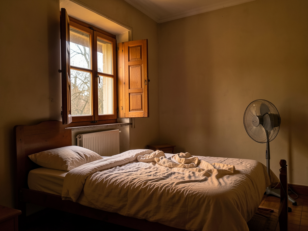 was tun gegen hitze im zimmer nachts?