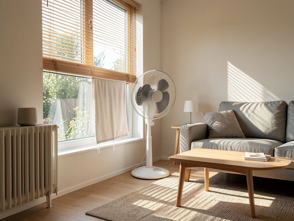 kann ich meine wohnung mit einem ventilator und nassen handtüchern kühlen?